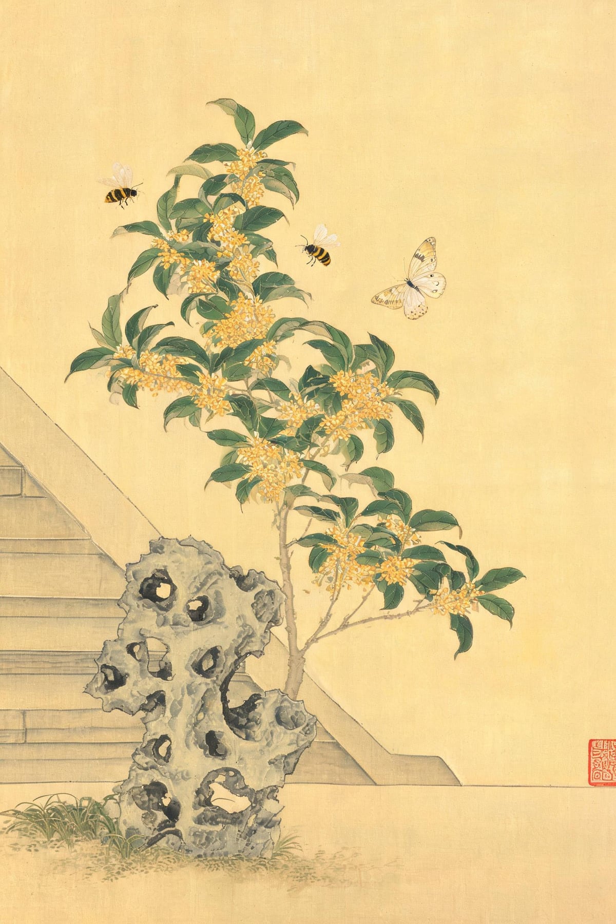 缃色 Silk Yellow — #F0C239, a classical Chinese colour name