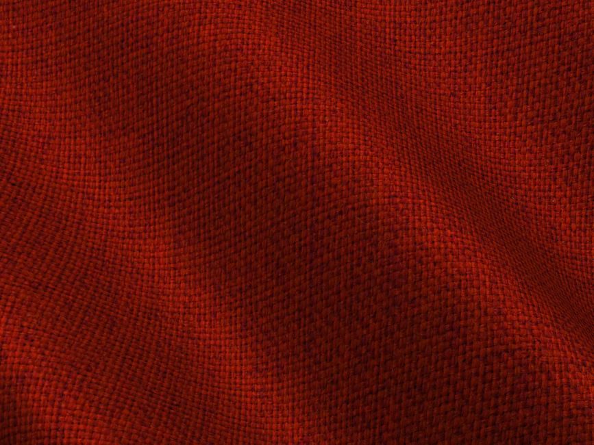 爵头 — Close-up of red textured fabric with woven pattern and subtle wave folds.